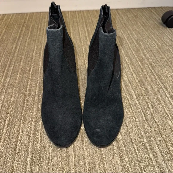 Michael Kors Suede Block Heel Ankle Booties - Picture 5 of 7